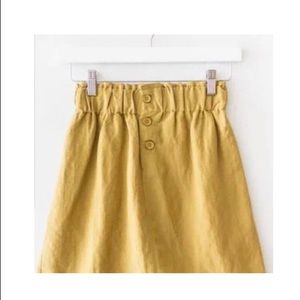 Love Street Yellow Green Mini Skirt